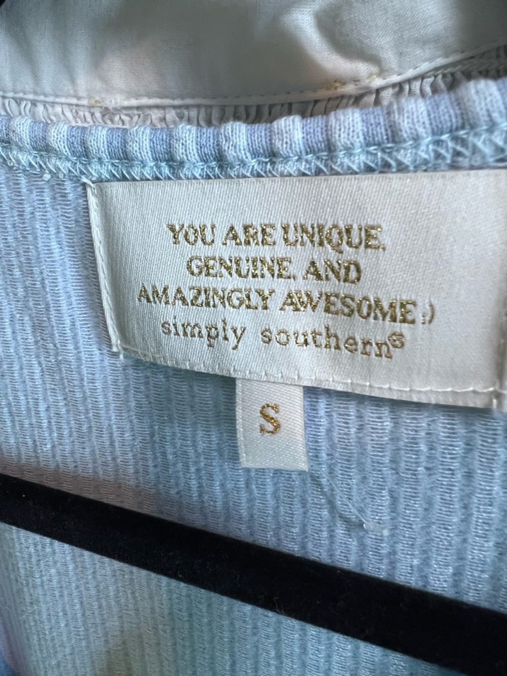 SIMPLY SOUTHERN Powder Blue Tiered Ruffled Sorority Rush Sundress, S - Picture 11 of 12